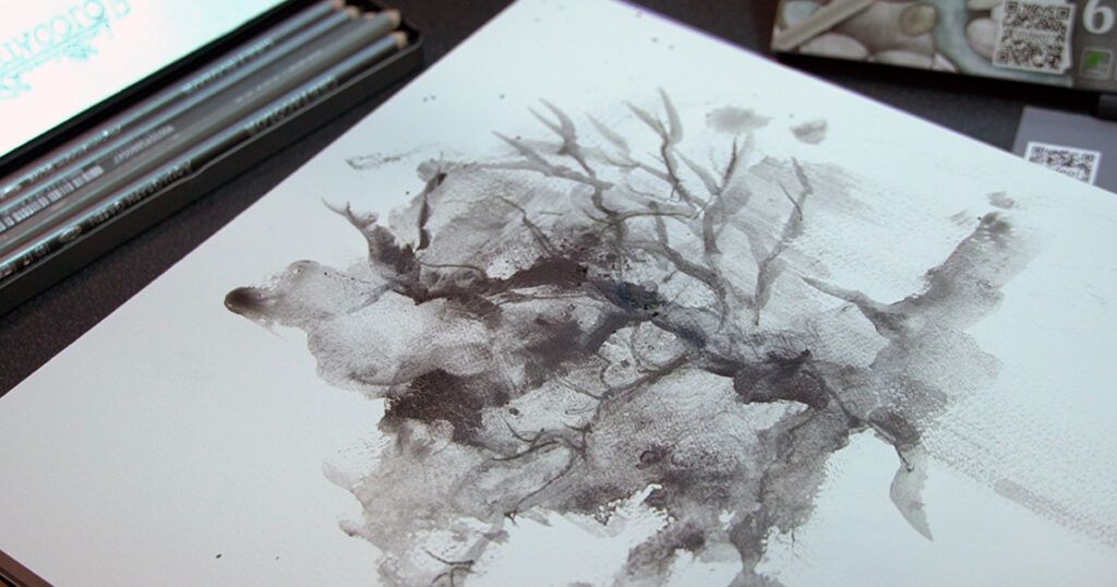 working with Water Soluble graphite