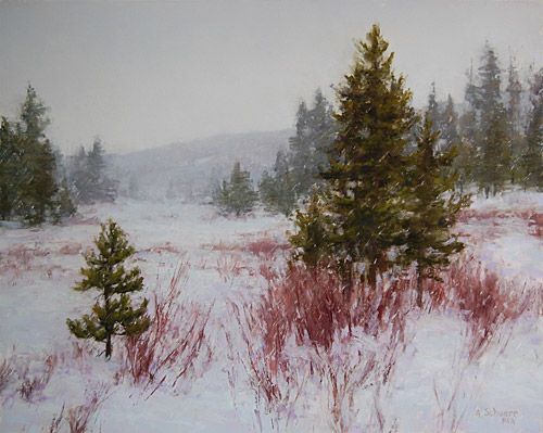 "Snow Patterns" by Aaron Schuerr | Plein Air Painting