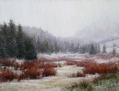 "Winter's Return" by Aaron Schuerr | Plein Air Paintings