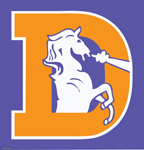 Denver Broncos logo circa 1970–1998