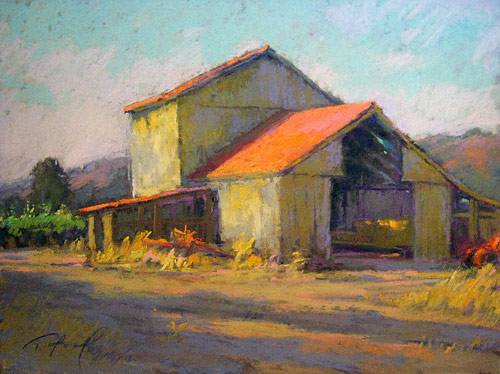 Barn in Morning Light by Terri Ford