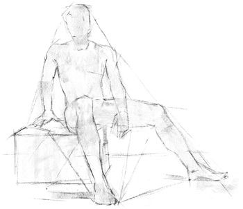 step-by-step instruction, how to draw the human figure