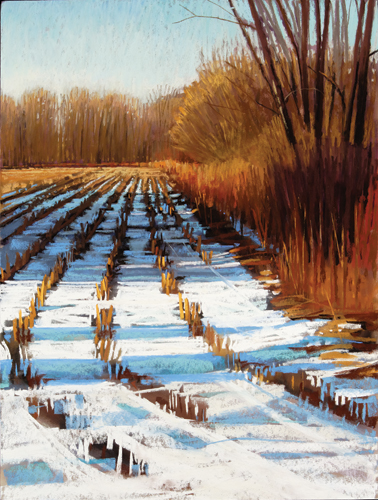 painting snow in pastel: step 8 | pastel demonstration