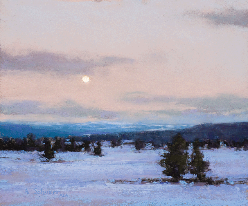 Moonrise Over Teton Flat