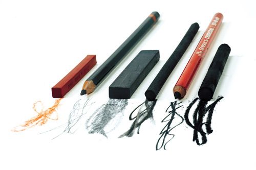 Charcoal Types By Form: Sticks vs. Pencils