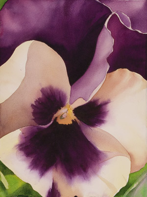 watercolor techniques for painting pansies