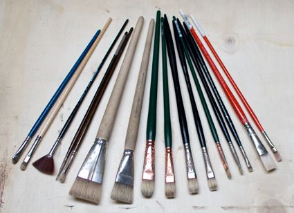  Staccato Artist Long Handle Fine Paint Brush Set for
