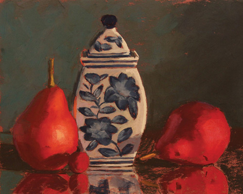 Painting a Pattern | A Still Life Demo in Pastel by Sarah Blumenschein