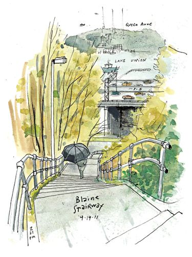 Urban Sketches Colorfully Painted | Urban sketching, Watercolor  architecture, Urban art
