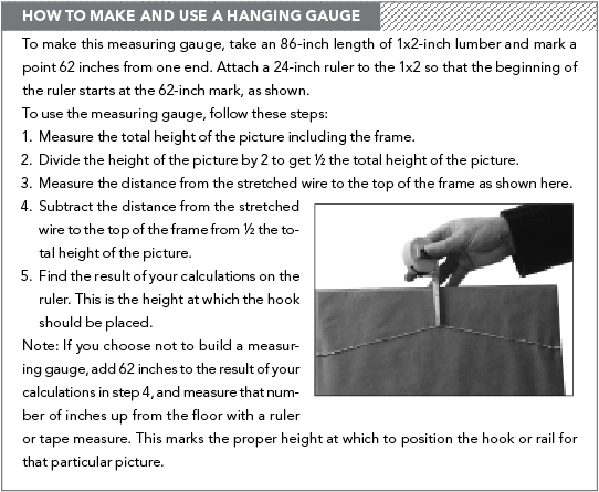 How to Make and Use a Hanging Gauge