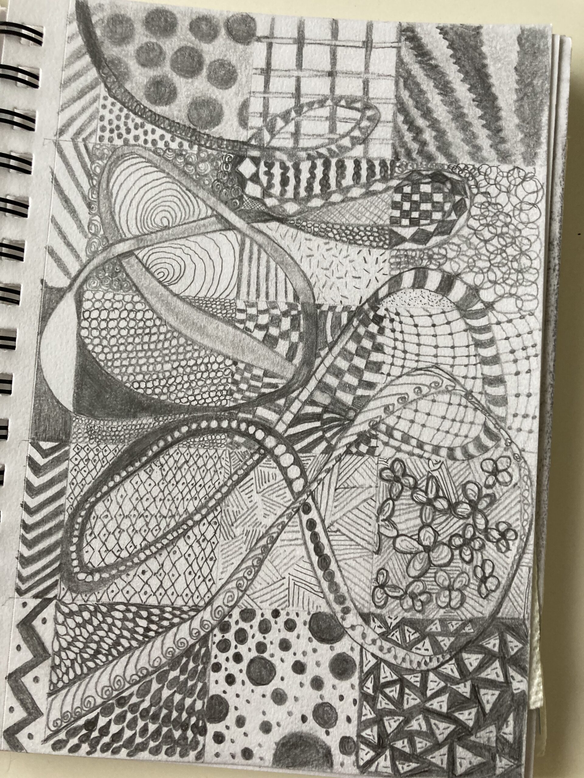 Zentangle art, Kass Hall, Doodling art