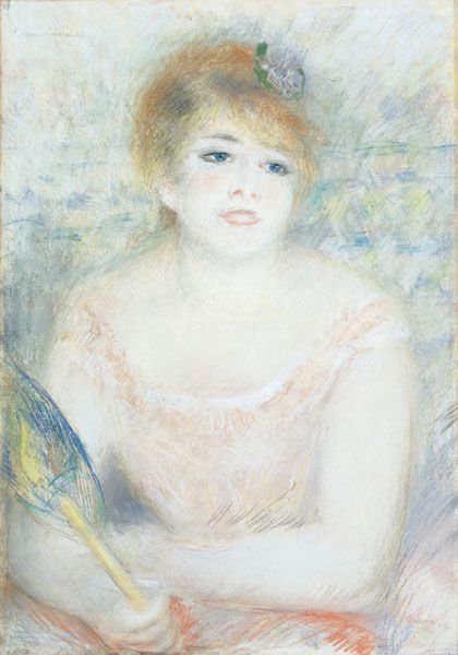 Portrait of Mlle Jeanne Samary by Pierre-Auguste Renoir