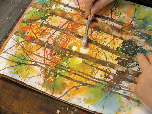 Creating a Backlit Watercolor Landscape | Karlyn Holman, ArtistsNetwork.com