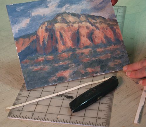 Mounting Oil Paintings on Paper Onto a Board