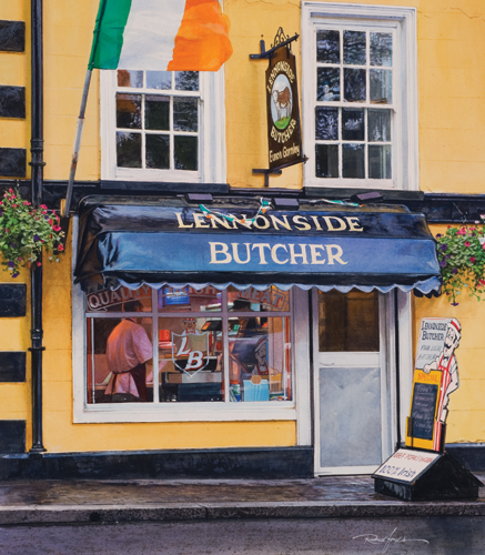 Lennonside, Ireland (watercolor on paper, 24x26) by Rance Jones | watercolor painting