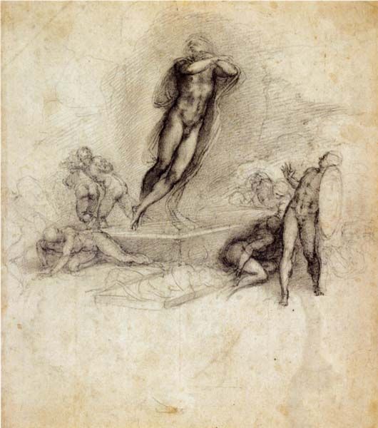 Michelangelo Drawings Twisting Figure  Fine Art Print  eBay