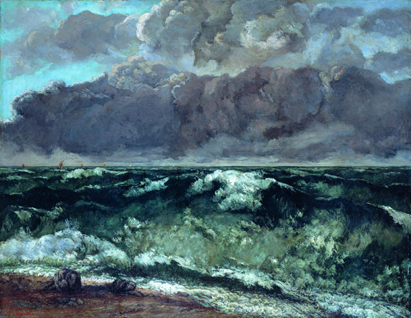 The Wave by Gustave Courbet, ca. 1865–1869, oil.
