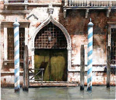 Iron and Brick by Stephen Scott Young, 2009, watercolor, 19 1/4 x 22 1/2. Courtesy Adelson Galleries, New York,