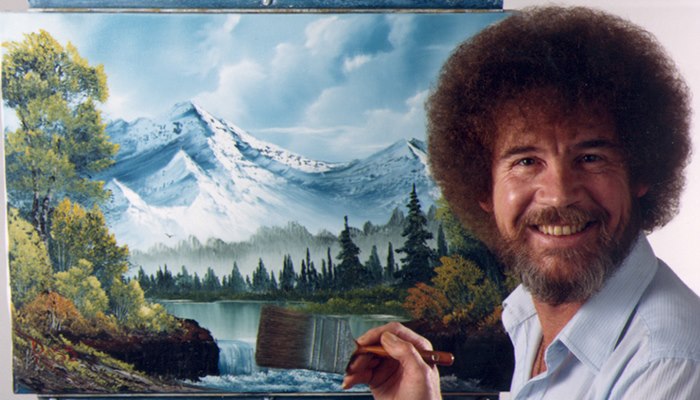 Bob Ross Paints Happy Trees Artists Network