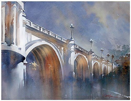 Japanese Architecture Watercolor  Architecture painting, Watercolor  landscape paintings, Watercolor architecture