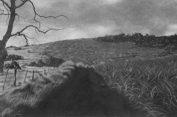 Charcoal Landscape Drawing by Joseph Crook  Saatchi Art
