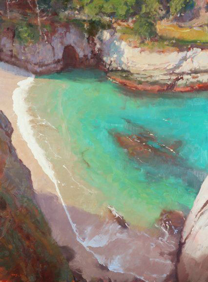The Cove by Randall Sexton, oil on canvas, 40 x 30, 2010.