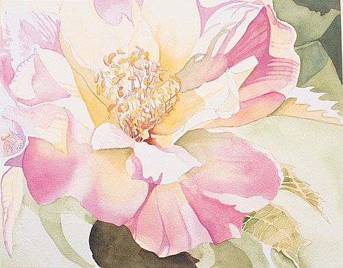 Watercolor Painting Demonstration: Painting Petals