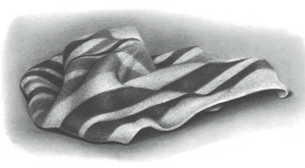 folded cloth drawings