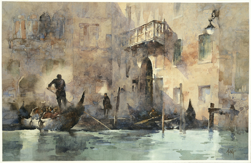 Enchanted With Venice (watercolor on paper, 21¼x28⅓) by Hsiao-Hui Huang | watercolor art competition