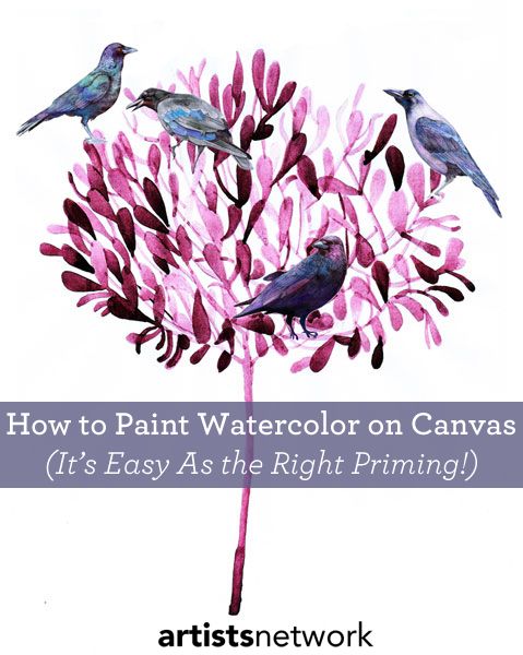 How to Use a Canvas for Watercolor Painting: It's All About Priming