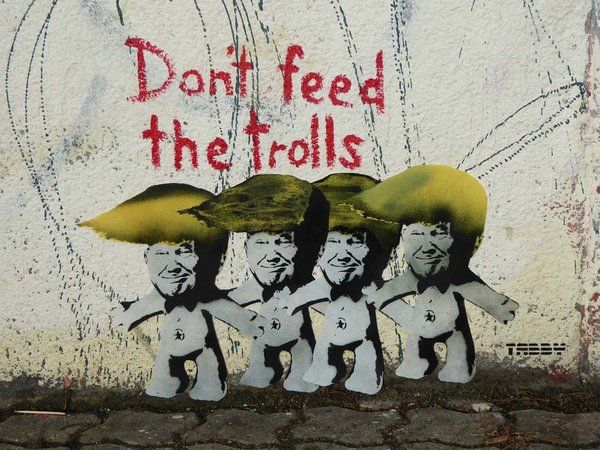 Political art: Trump as troll doll
