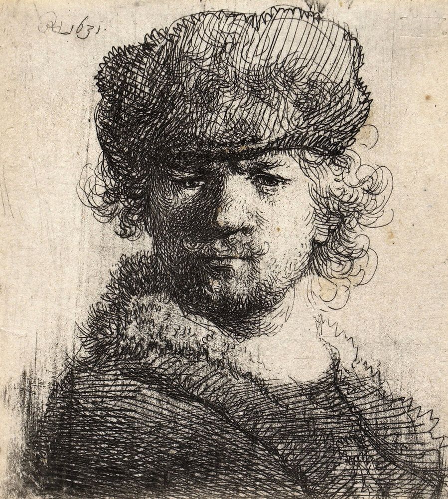 Drawing by Rembrandt.