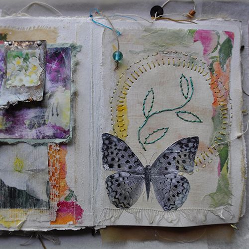 Art Journal Technique: New Ways to Use Old Work - Cloth Paper Scissors