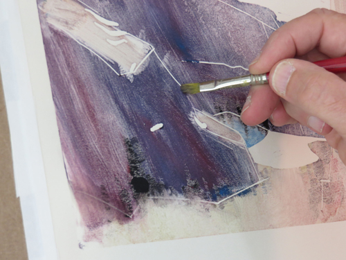 Pastel Monoprint As Underpainting: A Demo