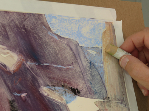 Pastel Monoprint As Underpainting: A Demo