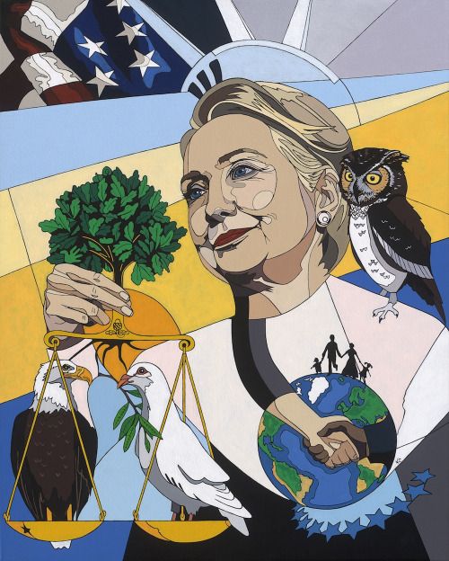 Political art: In Honor of Hillary Clinton by Konni Jensen