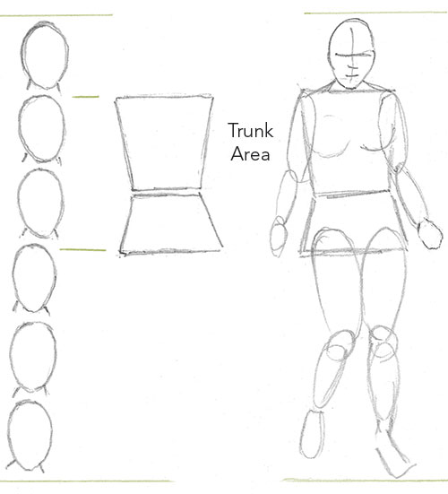 Drawing Beginner figure measurements