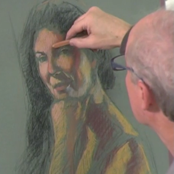 pastel techniques, FiguresMy Art and My Life: Pastel Portrait Drawing  from the Live