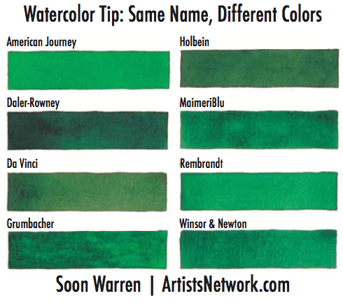 shades of green names
