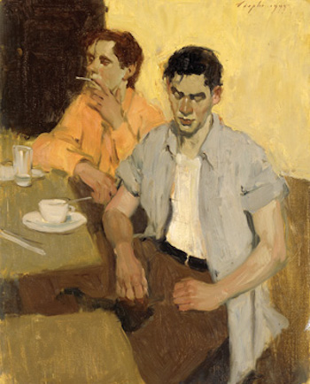 Two Men Waiting | Malcolm T. Liepke | The Emotional Connection in Figure Paintings | Artist Daily | Oil Painting