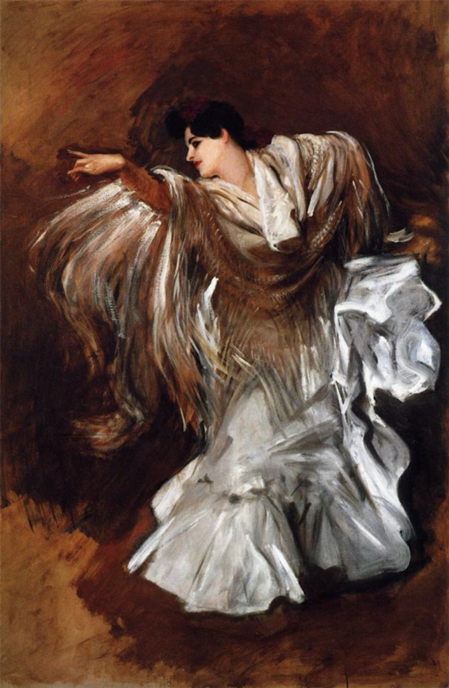 La Carmencita by John Singer Sargent, oil painting, 1890 | Oil Painting Lessons From John Singer Sargent | Artists Network
