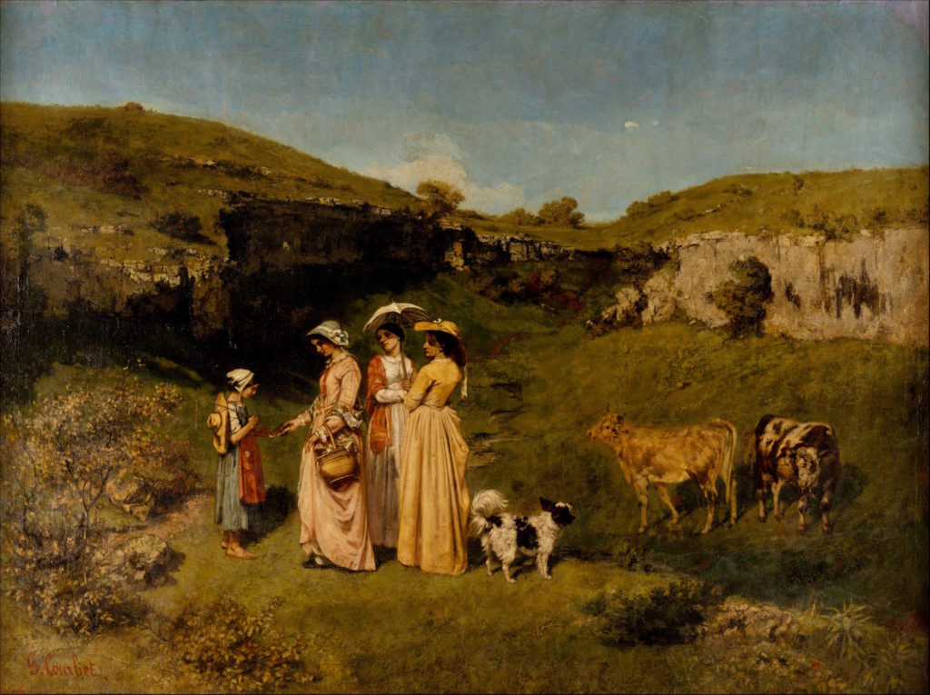 Young Ladies of the Village by Gustave Courbet | The First Realist | Realism | Oil Painting | Art History | Artists Network