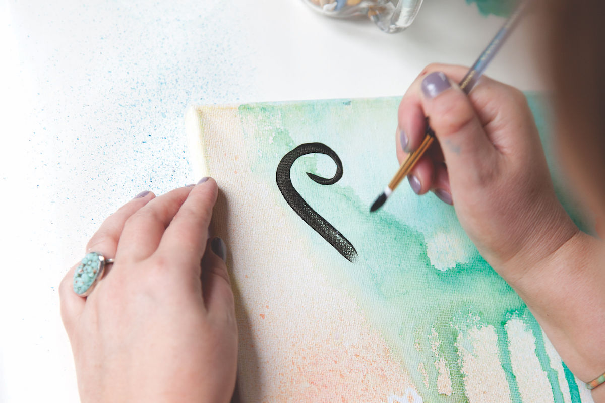 Adding Words to Paintings | Calligraphy | Words in Art | Writing with a Brush | Mati Rose McDonough and Faith Evans-Sills | ArtistsNetwork