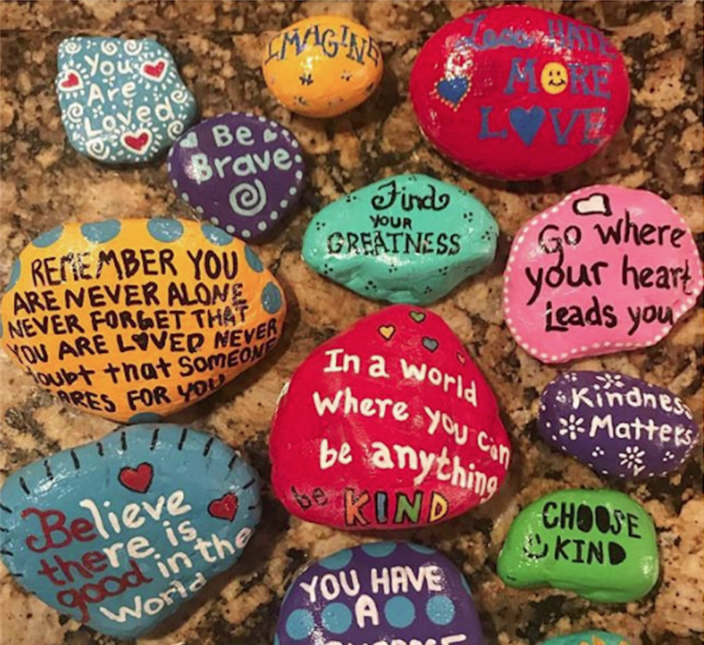 Spreading Art and Kindness With Rock Painting