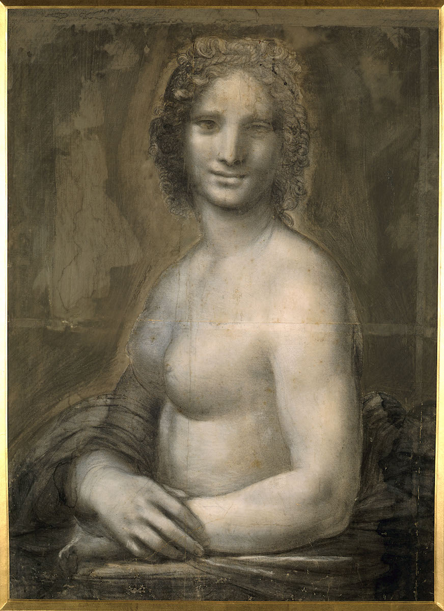 Naked Mona Lisa Sketch from Leonardo da Vinci