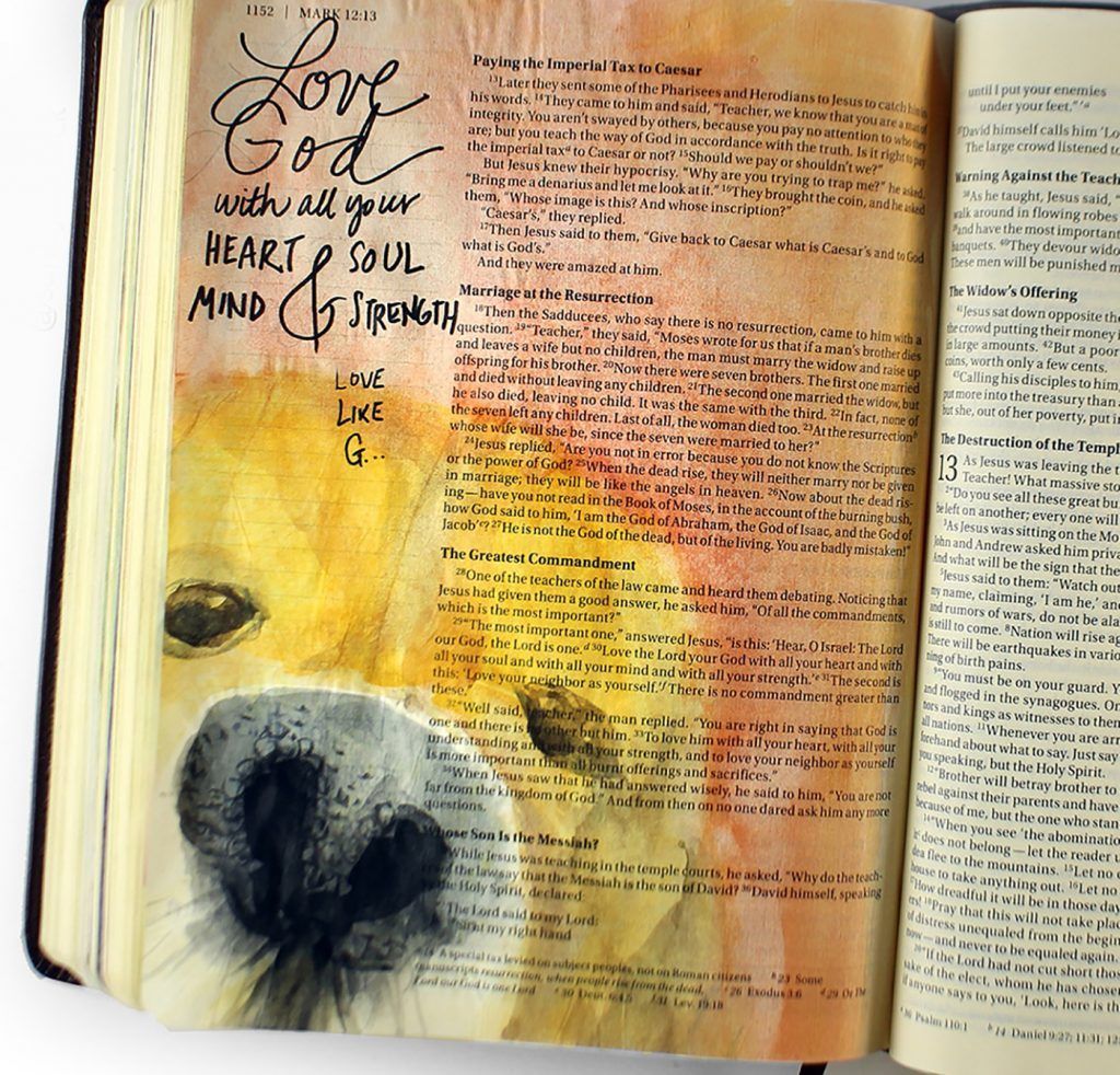 Flip-through my Bible journaling art