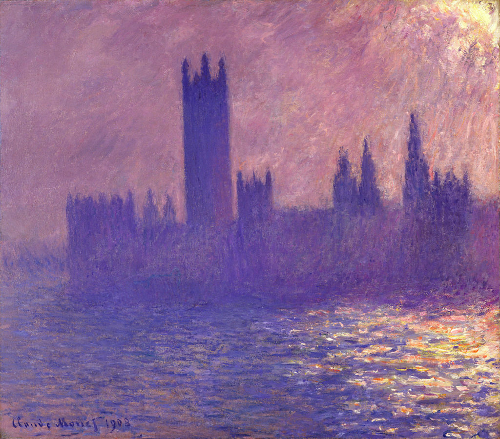House of Parliament, Sunlight Effect by Claude Monet