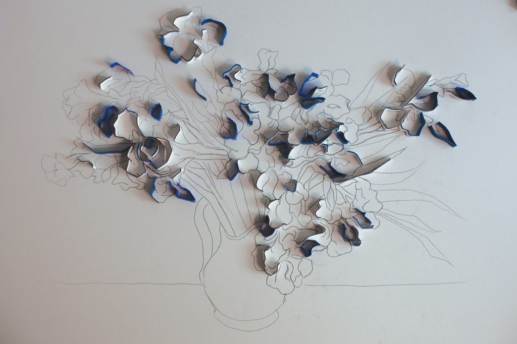 Yulia Brodskaya Creates Paper Quilling Artwork on Black Backgrounds