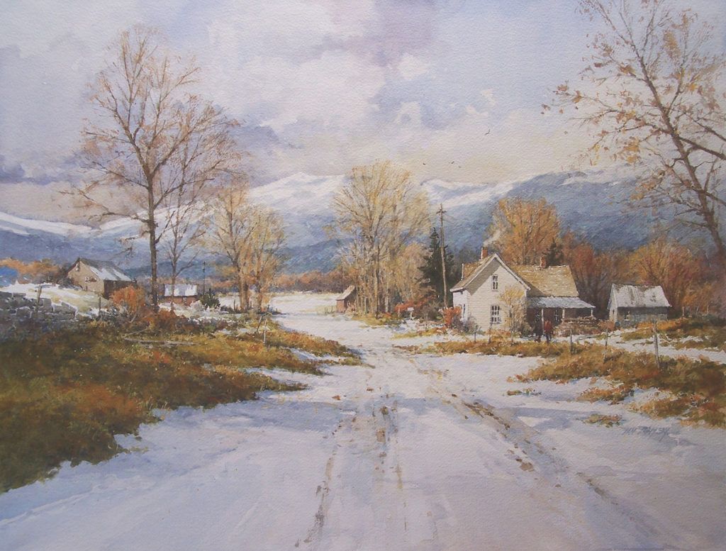17. Winter Road by Ian Ramsey | 25 watermedia paintings by 25 top artists