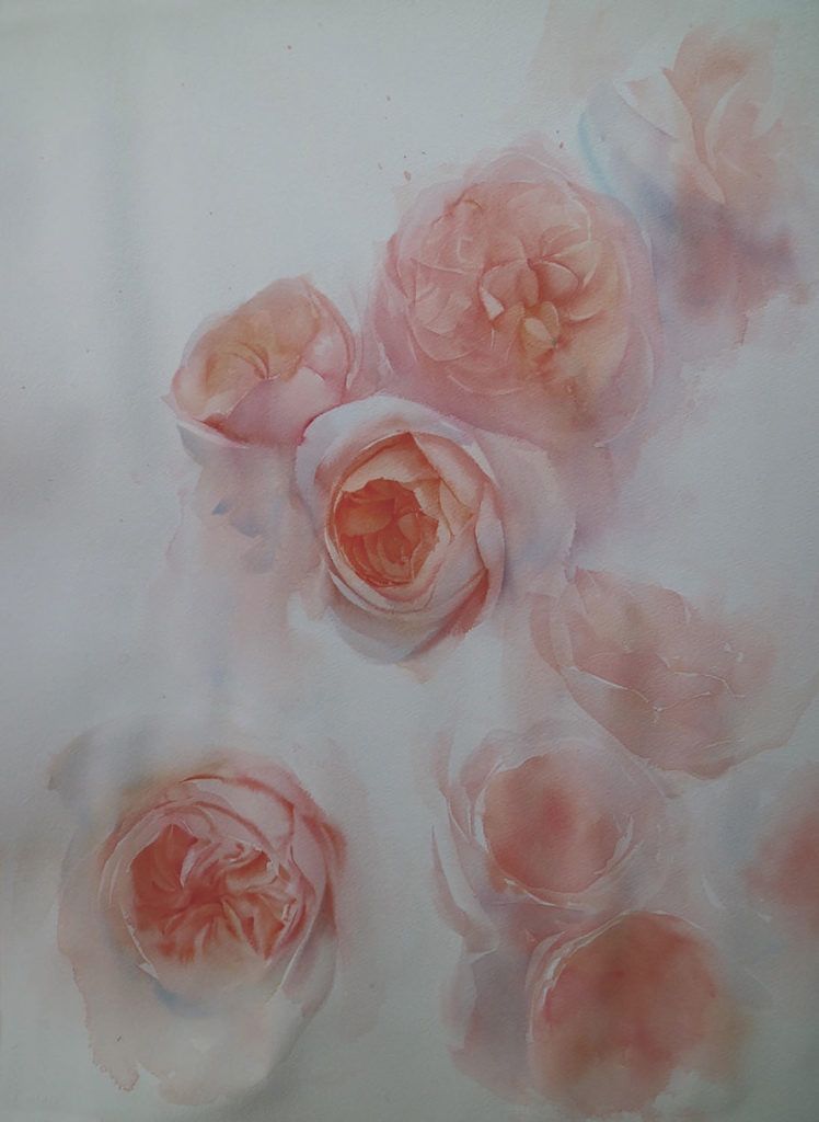 Acrylic and oil pastel flower painting tutorial : One Rose - ARTiful:  painting demos